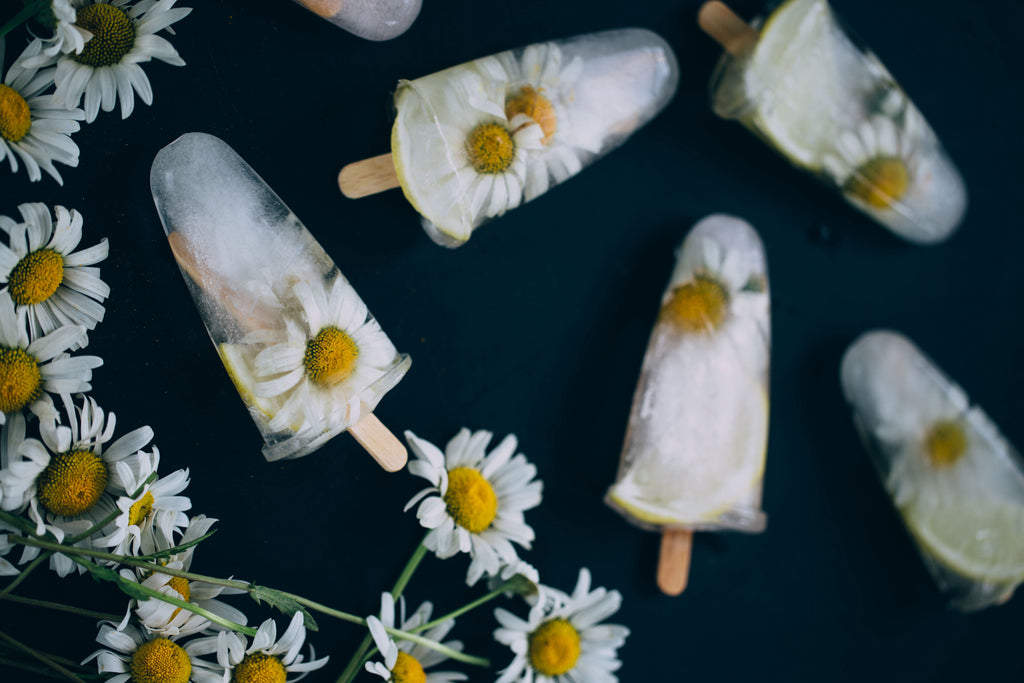 Agave Chamomile Popsicles - Sweet and Refreshing