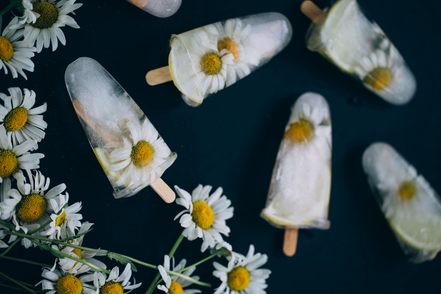Agave Chamomile Popsicles - Sweet and Refreshing